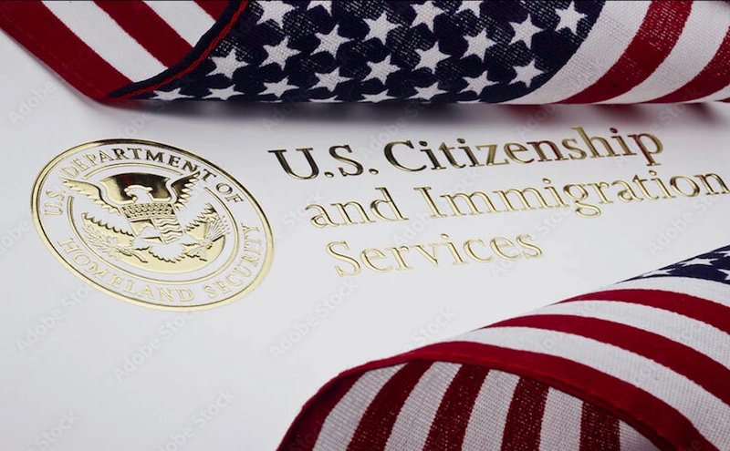 Official USCIS paperwork symbolizing application for H-1B cap registration.